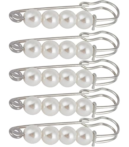 10 Stück Perlen Sicherheitsnadeln - Modische Anstecknadeln Für Kleidung
