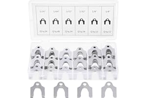 Swpeet 144 Stück 4 Größen 1/64 Zoll 1/32 Zoll 1/16 Zoll 1/8 Zoll Auto Alignment Karosserie Shim Sortiment Kit mit Aufbewahrungsbox, perfekt zum Einstellen von Körperteilen oder Camber