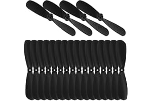 Abaodam Replacement Propellers for Toy Airplane 10 Pairs of 2-vane Mini Propellers 45MM Hub Size for Airplane Parts