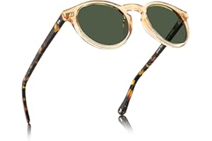 CARFIA Męskie okulary przeciwsłoneczne, z polaryzacją, w stylu vintage, ochrona UV400, do jazdy i podróży