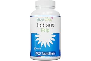 ‎NORD VITAL NEU! Jod aus Kelp - 400 Tabletten mit je 250µg Jod aus Braunalgen - in Schottland wild geerntet - in Deutschland hergestellt - Ohne unerwünschte Zusätze – Vegan