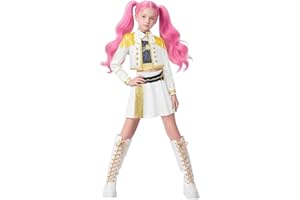 RWIOKS 𝐊𝐏𝐨𝐩 𝐃𝐞𝐦𝐨𝐧𝐬 𝐇𝐮𝐧𝐭𝐞𝐫𝐬 Cosplay Deguisement pour Filles Pop Singers Halloween Dress Up Stage Tenue Rumi Mira Zoey Huntrix Costume