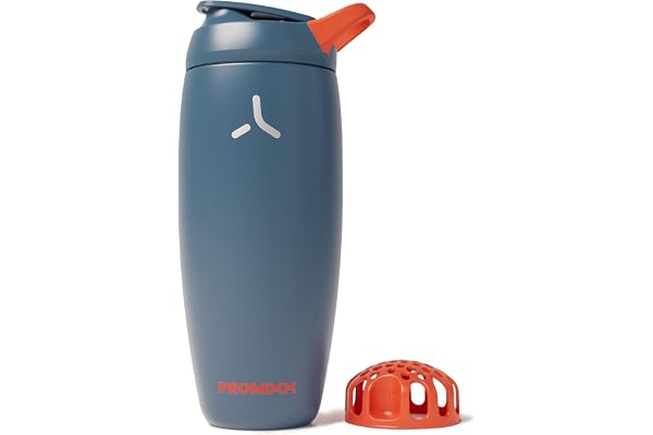 Promixx Pursuit Isolerad Shaker – 700ml Dubbelvägg Rostfritt Stål Proteinmixer med Snap-Fit för Iskalla Shakes – Läcksäker fö