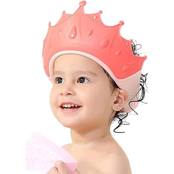 Chapeau De Douche Bébé En EVA – Visière Anti-eau, Réglable Par Velcro, Pour Enfants 0-9 Ans