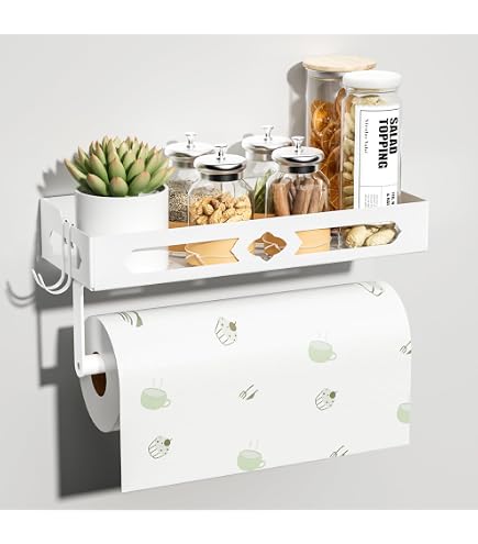 Magnetisches Gewürzregal Für Kühlschrank – Ohne Bohren, Mit Haken & Rollenhalter