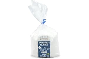 Bicarbonate de Soude Alimentaire Extra Fin - Sachet 1 kg - Idéal pour DIY (Déodorant, Soin Dentaire), Saupoudrage Chaussures et Usages Corporels- La Compagnie du Bicarbonate.