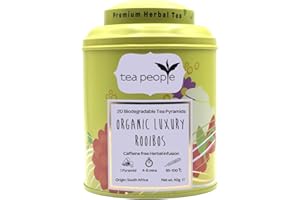 Tea People Organic Luxury Rooibos Tea Pyramids Tea Caddy (Pack of 20)