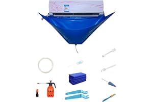 lavage pour climatiseur - Kit nettoyage mural qualité supérieure - Sac service pour climatisation avec tuyau d'eau pour mini-unités AC divisées