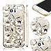 Produktbild Bling Bling Galaxy S7 Edge Hülle, MOMDAD Handmade Diamant Transparent Schutzhülle für Samsung Galaxy S7 Edge Glitzer Glänzend Handyhülle [Cartoon Fuchs Fox] PC Hart Case Cover Luxus Crystal Strass Shining Handgefertigt Schutz Kratzfeste Stoßdämpfende Handy Tasche Schale Bumper - Diamond # 6