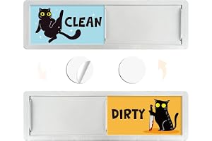 Pitigihe Diskmaskinsmagnet 'Clean/Dirty', magnet med svart kattmotiv