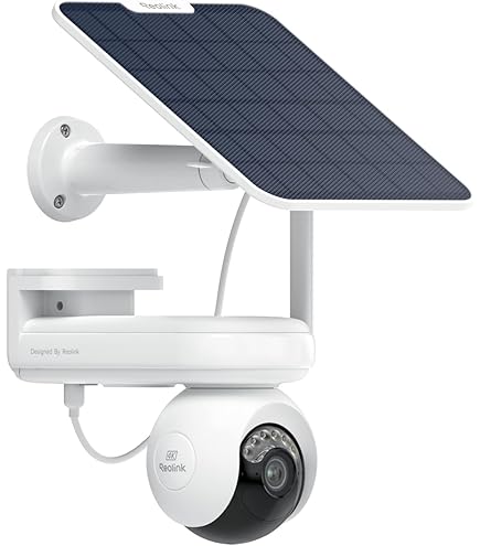 Reolink 5MP Solar Outdoor Camera 355°/140° Tilt Battery IP Camera with People/Car/Tiererkennung, 2.4/5GHz Wi-Fi, Time Lapse, 2-Way Call, Argus PT Solar Panel (Black