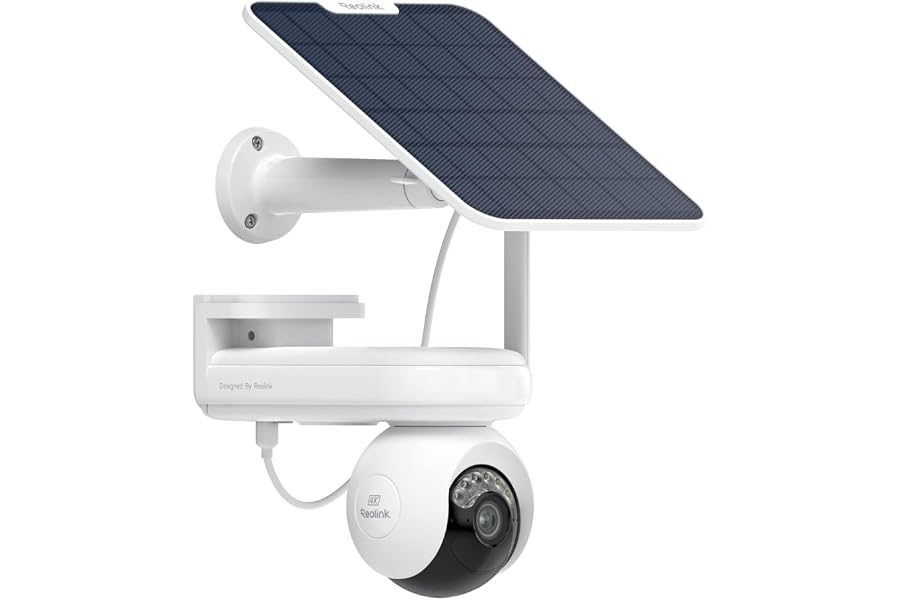 Reolink 4K Solar Kamera Outdoor Wireless Altas PT Ultra + Solarpanel, 20000mAh wiederaufladbarer Akku, intelligente Erke