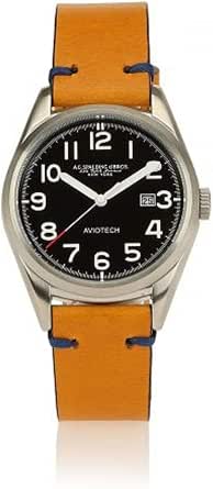 orologio A.G. Spalding\u0026Bros New Aviotech cinturino in cuoio (Giallo) :  Amazon.it: Orologi