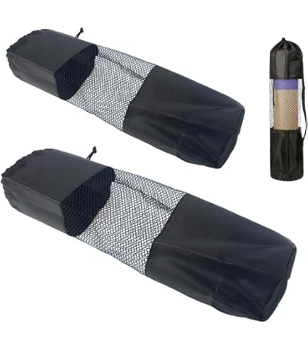 Accessori Yoga 90x30cm Borsa Per Tappetino Yoga Impermeabile - Con Tracolla Regolabile, Rete Traspirante, 90x30cm, Nero Sacca Per Materassino Fitness - Foto 12