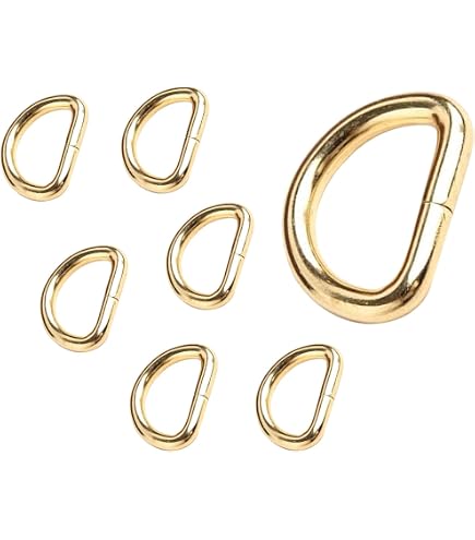 Chalyna 11 Pcs Anneaux Ronds Dorés Petits Anneaux en étal Anneaux Ronds pour Ceintures Capteur Chalyna 11 Pcs Anneaux Ronds Dorés Petits Anneaux en étal Anneaux Ronds pour Ceintures Capteur