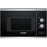 Bosch, Built-in Microwave, Series 4, 20 Litres, 800 W, Black, BFL520MS0 | Easily heat and defrost your dishes with its intuit