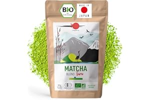 ‎ORIGEENS ORIGEENS Japanischer Bio Matcha Pulver Tee Tsuru (Latte Mild) - Blend Shizuoka und Kagoshima - Matcha Tee Bio 80g-Beutel