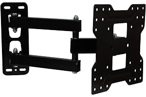 UNICO Full Motion TV Wall Mount Bracket for Most 23 43 Inch LED/HD/Smart TVs, Max VESA 200 x 200mm, TV Monitor Wall Mount Bracket with Swivel MOVEABLE TV Stand TVs Holding Hanger.