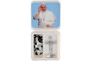 Holyart Rosario Nero e Croce Papa Francesco