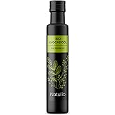 Natulio BIO Avocadoöl kaltgepresst 250ml - zur Ernährung sowie zur Hautpflege geeignet - reich an Vitamin E und ungesättigten