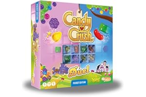 CRANIO CREATIONS 2Tomatoes Games | Candy Crush Duel Pocket | Juego de Mesa Creativo con Tablero | Consigue Más Puntos Que Tus Rivales | 2 Jugadores | Idioma: Español, Catalán y Frances | Temática: Comidas Retro