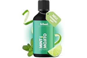 ‎FRIHED. NORDIC WEAR frihed.® Saunaaufguss Mint Mojito - Hochkonzentriertes Saunaöl Minze & Limette - Erfrischend - Langanhaltender Duft - Glasflasche - Made in Lüneburg