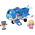 Fisher-Price HJN37 Little People Aeroplane - Multilingual Version Music Toy Aeroplane with Figures for Toddlers and Preschool Children from 1 Year