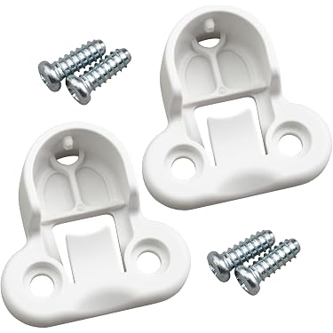 Crochets De Support Pour Tringle De Placard - Lot De 6 - Blanc - Empêche Les Vêtements De Tomber