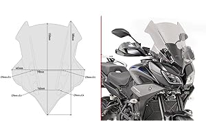 GIVI D2139S CUPOLINO PARABREZZA SPOILER FUME ALTO POUR YAMAHA TRACER 900 / GT 2018