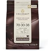 Callebaut koyu &ccedil;ikolata; 70,5%, Callets, 2,5 kg Originalabpackung
