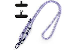 xiaowanwan Handykette Universal,Verstellbar Handyband zum Umhängen,Handy Umhängeband,Handykette Ohne Hülle,Abnehmbare Lanyard Handy (Violett)