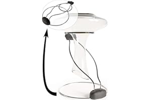 PLAISIR DE LA CAVE Escurridor para Decantador de Vino Ultra-Compacto - Soporte de Secado Plegable Negro con Protección de Goma (No Resbala - No Araña) - Secado Rápido i Almacenamiento Seguro de su Jarra de Cristal