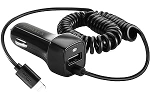 ZLONXUN Ładowarka samochodowa i kabel kompatybilny z iPhone 14/13/12/11/11 Pro/12 Pro/XR/XS/8/8 Plus/7/7 Plus/6S Plus