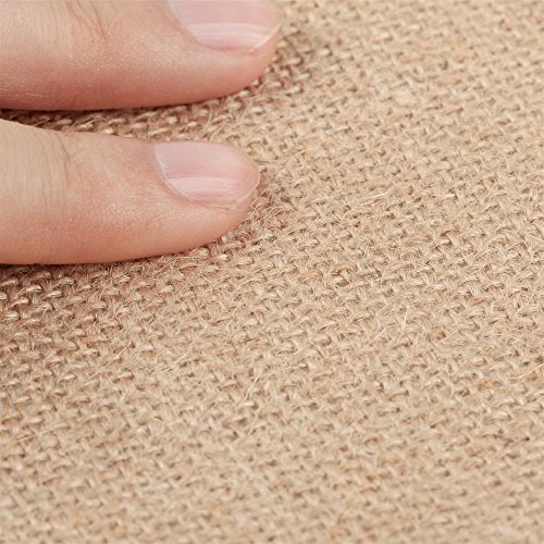 Yahee Tischläufer Tischband Tischdeko 30 cm breit, 10 Meter Rolle aus Jute natur - 6