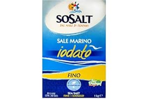SOSALT Sicilia Bedda - Sale Marino di Trapani Fino Iodato - Confezione 1 Kg.