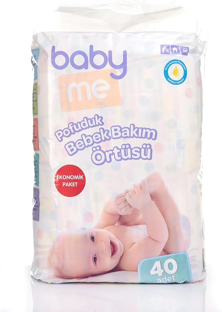 Pofuduk Alt Değiştirme Örtüsü 60x60 cm 40 adet