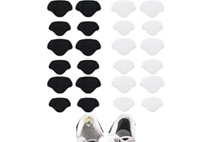 SHSHbuy Coussinets Réparation Talon,12 Paires Réparation de Talon de Chaussure Patch,Patchs de Réparation de Baskets,Coussinets Inserts de Talons,Autocollants à Talons Patchs Talon Auto-Adhésif