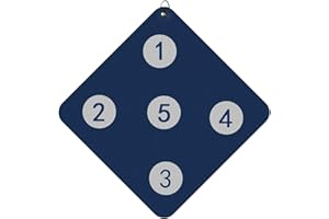 F Fityle Strumento ausiliario per Bersaglio per Scherma in Pelle Sintetica 33 x 33 cm con Cinque Attrezzature per l'allenamento a Ingranaggi per