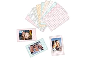 BEPSYOM 40 Fogli di Adesivi per Bordi di cornici fotografiche, Accessori per istantanee, Accessori per Foto istantanee, Adesivi fotografici a Colori per Rotoli di Pellicola