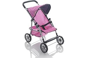 Molly Dolly My First Doll's Pushchair - Collapsible Toy Pram For Girls