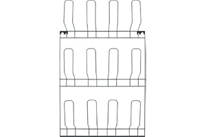 Box and Beyond - Range-Chaussures Mural - 6 x 44 x 72 cm - Gris Anthracite - Porte-Chaussures à Fixer au Mur