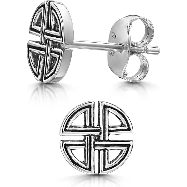 Orecchini Rotondi In Argento 925 Con Onice Nero MATERIA By Matthias Wagner, Diametri 6-8-10 Mm, Unisex
