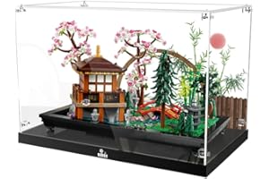 ALiquid Acryl Vitrine für Lego Garten der Stille 10315, 3MM Acryl Schaukasten für Lego 10315 (NICHT Enthalten Klemmbausteine Set)