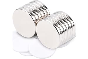 OCEUMAOA Magnets Strong Neodymium Adhesive Magnet Disc 15x2mm Flat Fridge Magnets for Crafts Whiteboard Board 12Pack