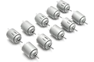 Fasizi 10 Pcs DC Moteur 140 Mini Moteur Électrique DC 3-5 V 6300 RPM pour DIY Jouets