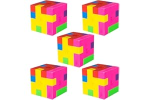 NOPKESV 5 Stück Würfelpuzzle Eraser Radiergummi Kinder Puzzle Geeignet als mitgebsel kinder Give aways kindergeburtstag Kindergeburtstag gastgeschenke