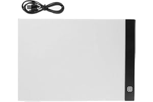 UOEO A5 LED Light Box 5D Art Painting Light Pad Diamond Art Accessories A5 Light Board Ultra-Thin Portable Box 3 Level Brightness for Artists Drawing Sketching Animation and 5D DIY Diamond Painting