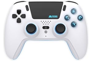Freaks and Geeks-Manette Bluetooth pour PS5 LED - Blanche