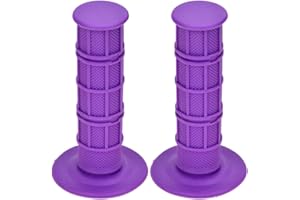 HIAORS Universal Purple 22mm 7/8" Handlebar Grip Soft Rubber Comfort Racing Grips for XR 50 KLX SSR Pit MX Honda CRF150F CRF230F CRF250F CRF450F Dirt Bike Parts