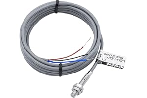 Heschen M5 Inductive Proximity Sensor Switch Shield Type LJ5A3-1-Z/BY Detector 1mm 10-30VDC 150mA PNP Normally Open(NO) 3 Wire